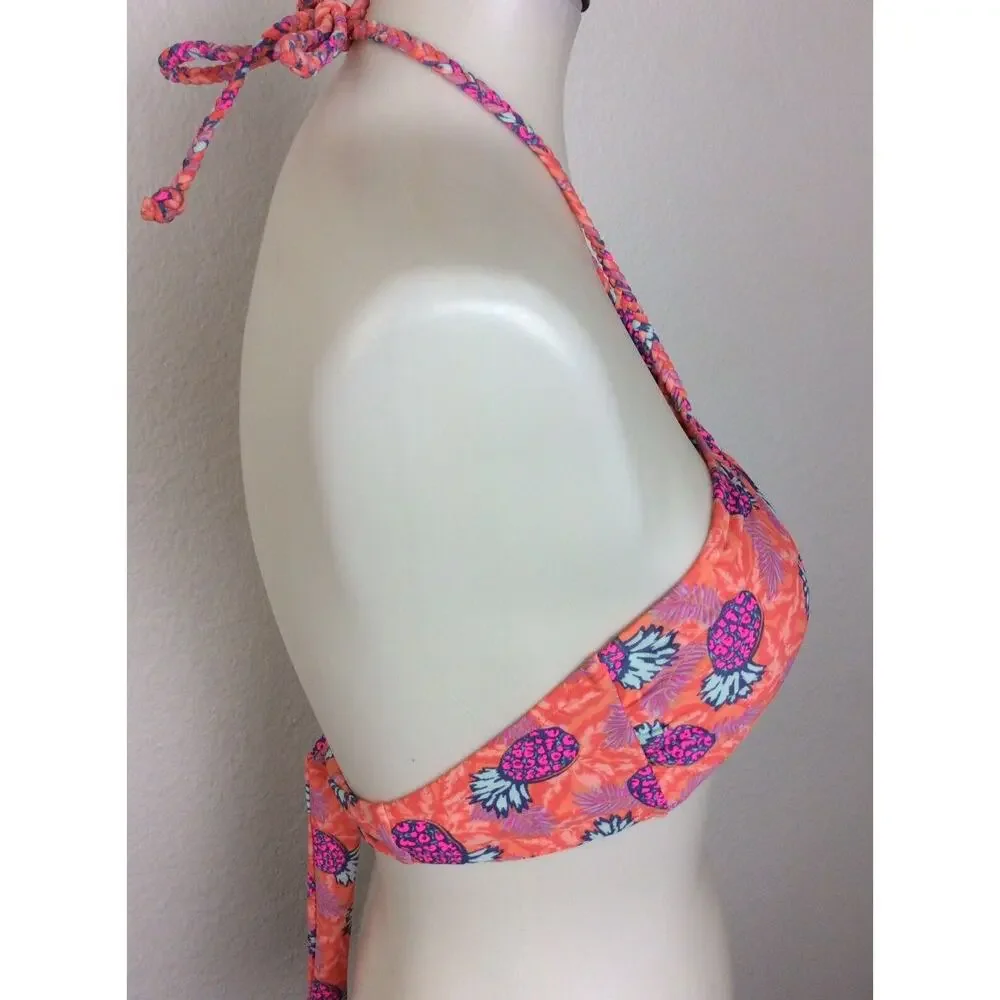 American Eagle Outfitters Swim Bikini Top Floral Padded Swimwear